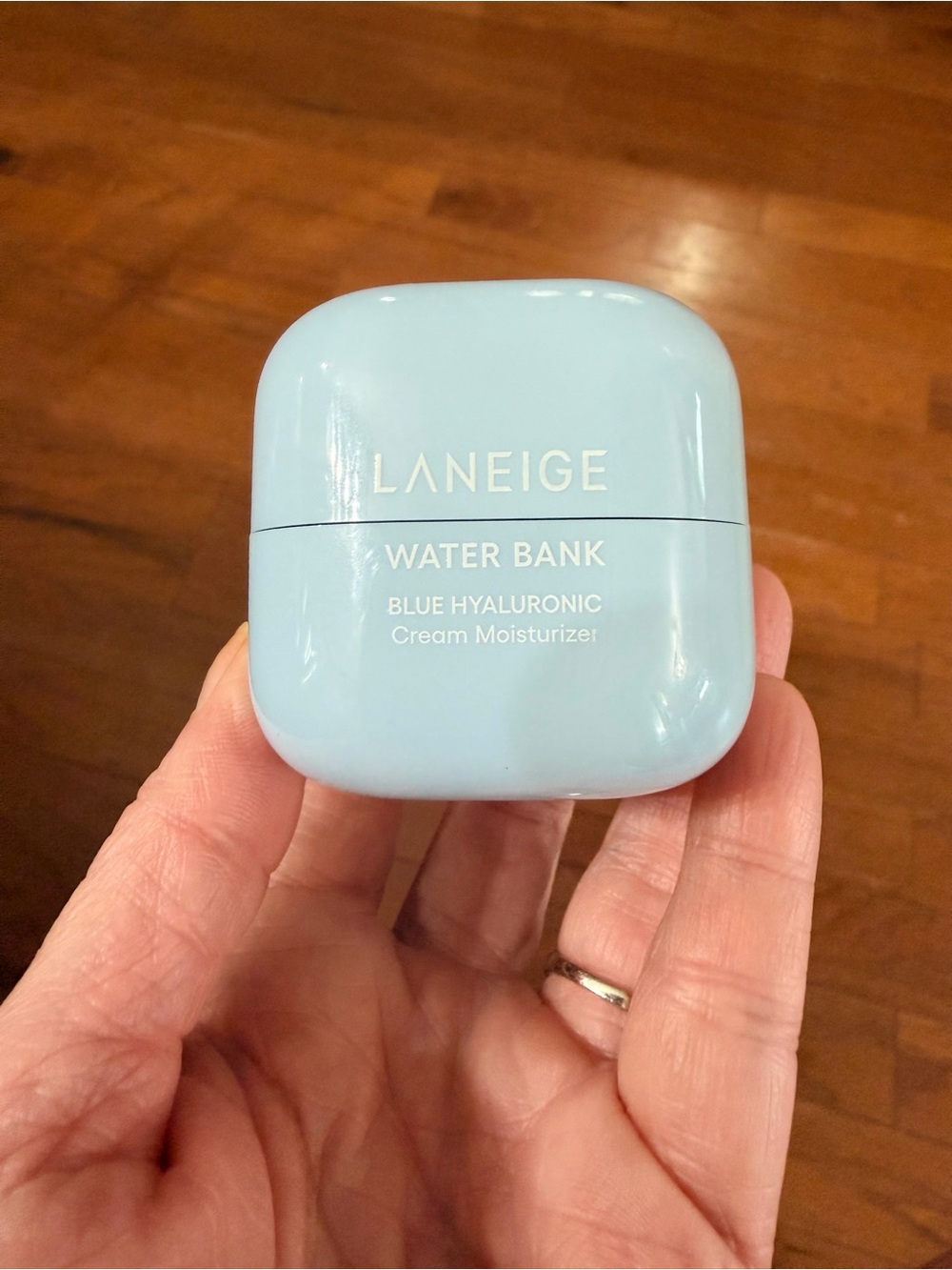 LANEIGE Water Bank Blue Hyaluronic Cream Moisturizer - Sky Blue Jar